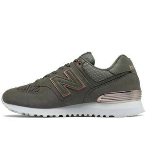NEW BALANCE 574 'Dark Gray Olive Green' Running Shoes Size 8.5B